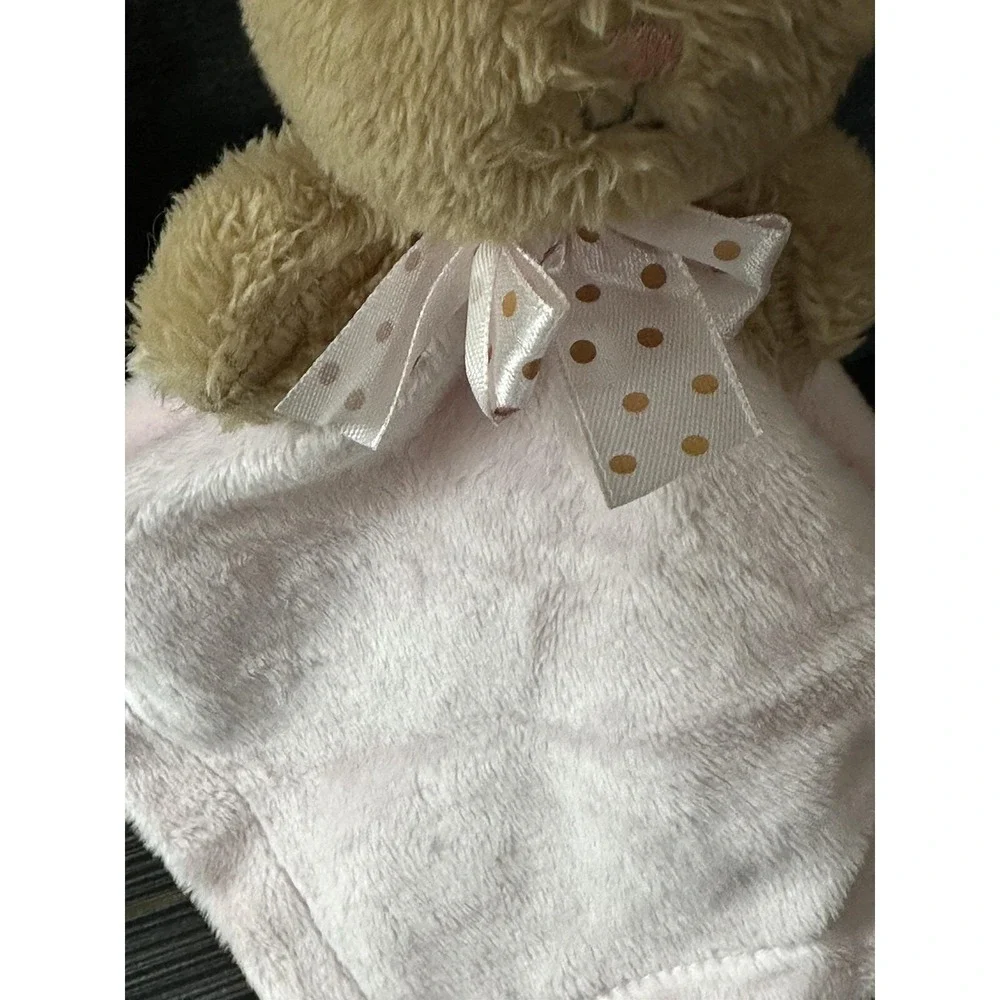 MTY International Bunny Rabbit Lovey Brown Pink Plush Security NEW 12